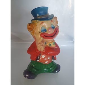 1950s Plastic Clown Bank